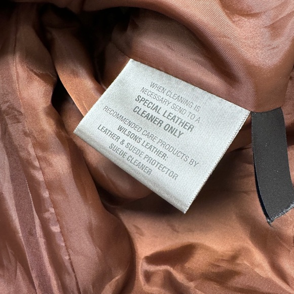 Vintage Wilsons Brown Leather 100% Suede Belted Jacket Size L Retro Style - Picture 8 of 8
